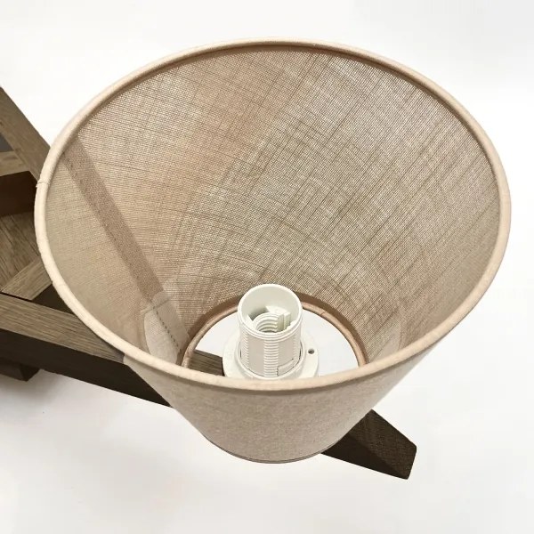 Brilagi - LED mennyezeti lámpa ANTHONY 5xE14/40W/230V tölgy-dió