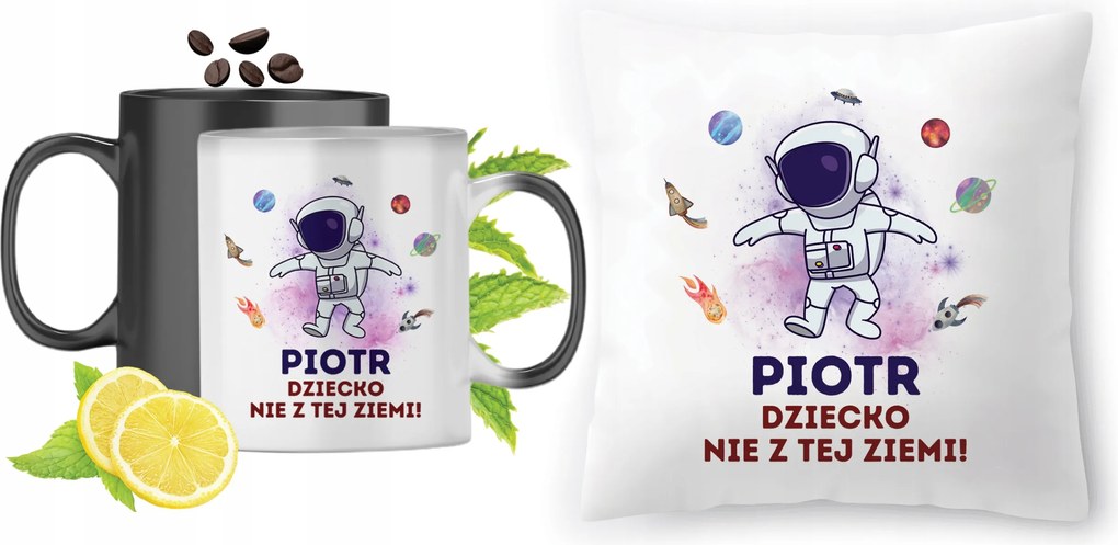 Péternek Varázsbögre fényképes nyomott mintás párna szett