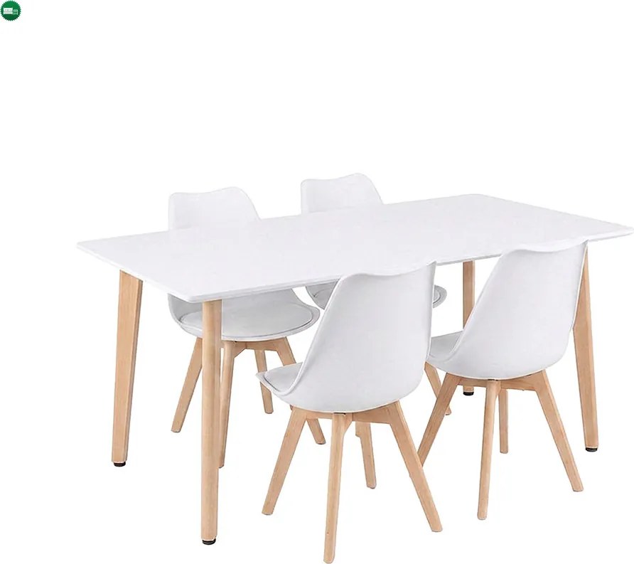 Silla 150 4+1 étkező garnitúra fehér-fehér