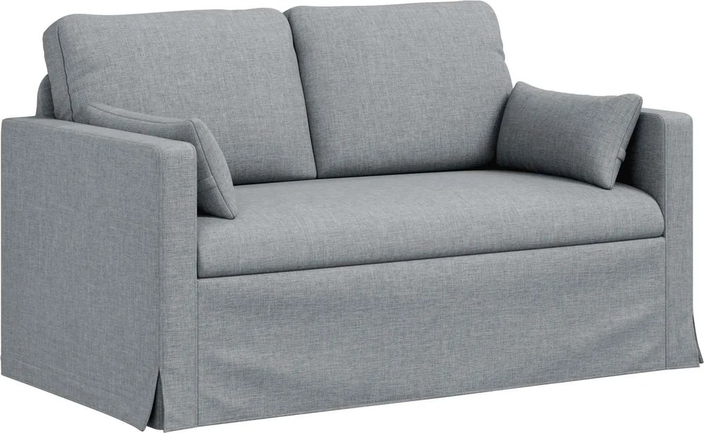 vidaXL Kanapé Világosszürke 139 x 78 x 80 cm szövet