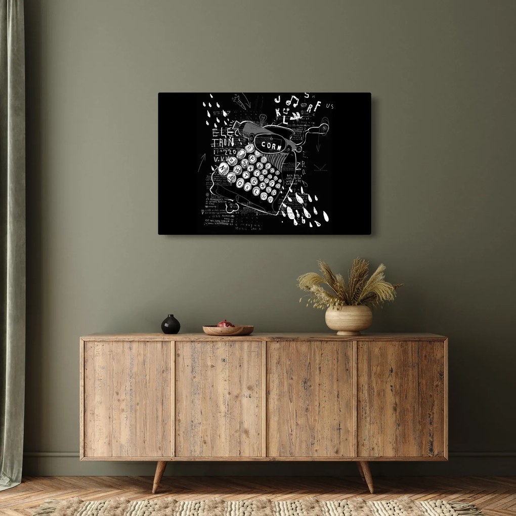Kép - Rajz Banksy stílusában (90x60 cm)