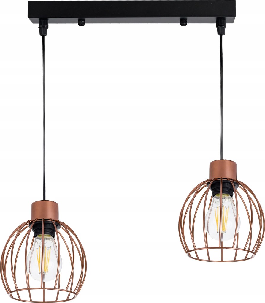 Függő lámpa túlnyúlás csillár mennyezet loft gömb réz