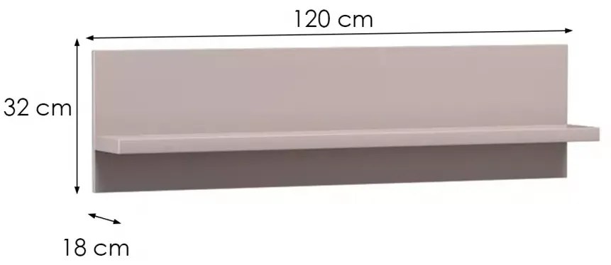 Polc LINKaSTYLE LS10 CASHMERE bézs