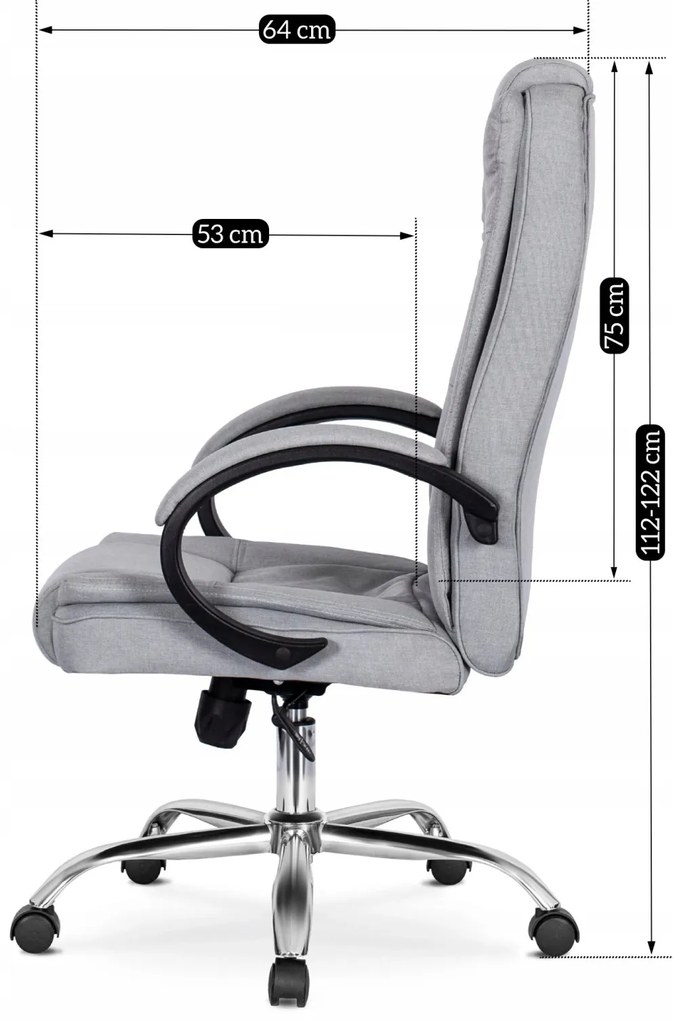 Irodai Forgószék Szürke Színben. CADI