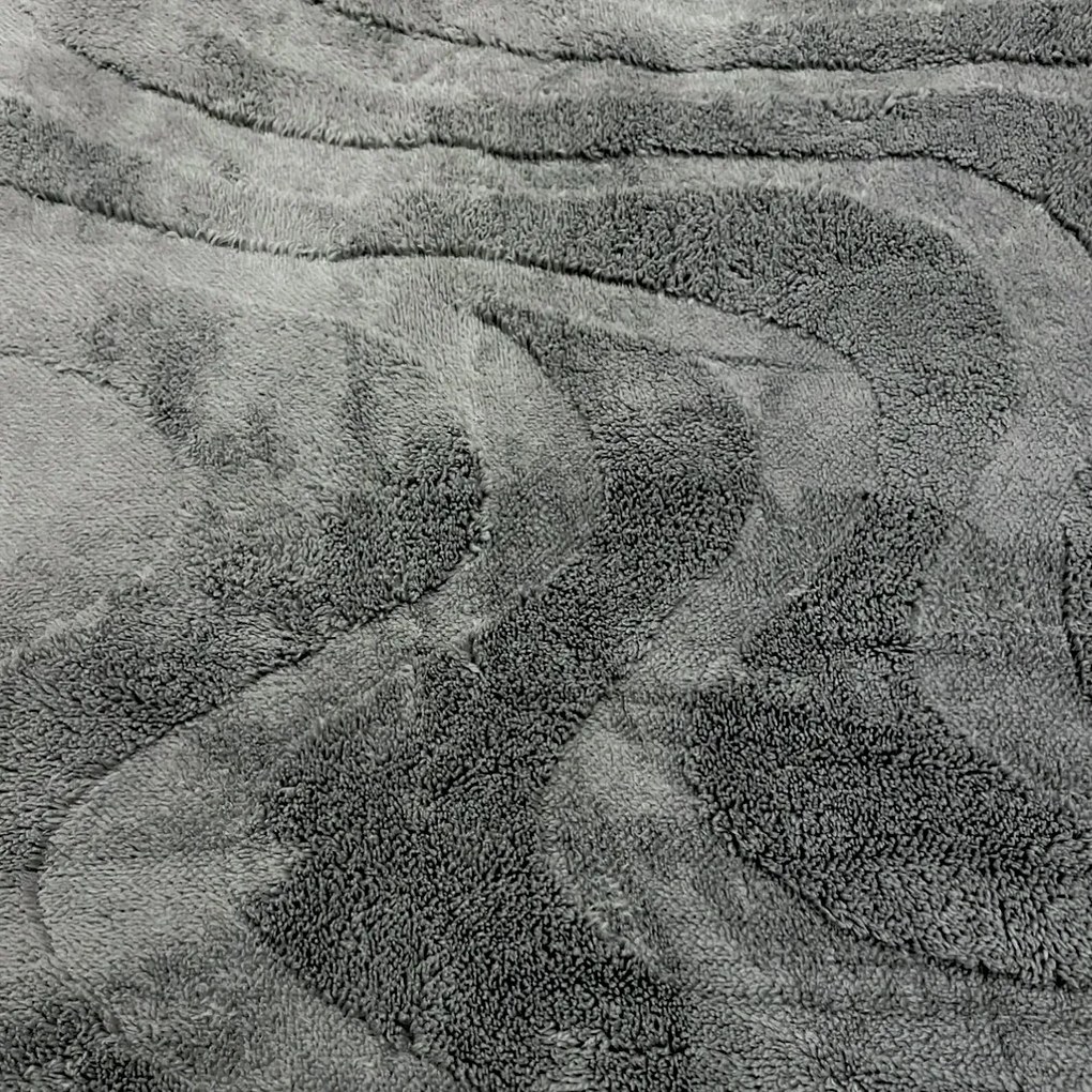 Sötétszürke mikroplüssből készült luxus báránytakaró 150x200cm TiaHome