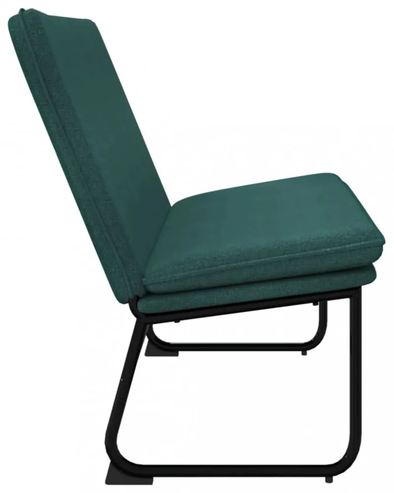 sötétzöld szövetpad 100 x 75 x 76 cm