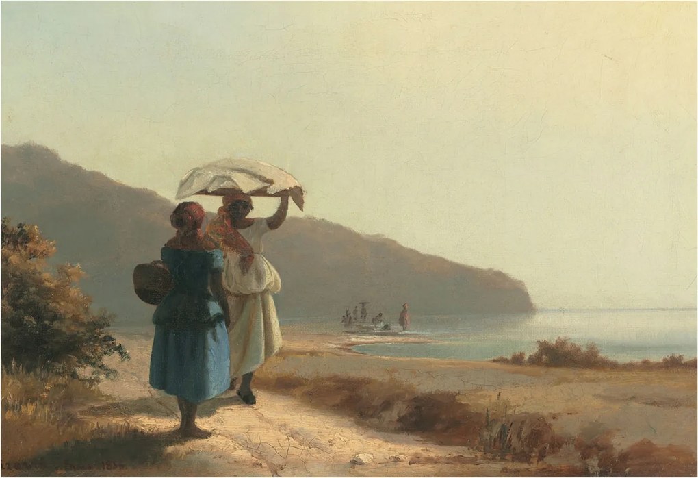 Fotótapéta Flizelin Fal a Hálószobába Tengerparti séta 152x104 Ragasztó