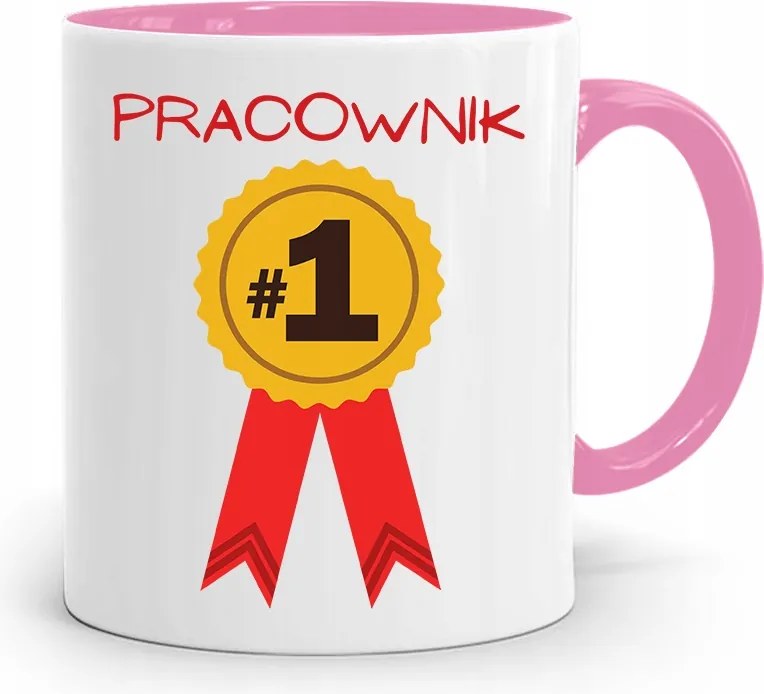 Munkavállalói Bögre Rózsaszín Első Számú Munkavállalói Bögre fényképes nyomtatással
