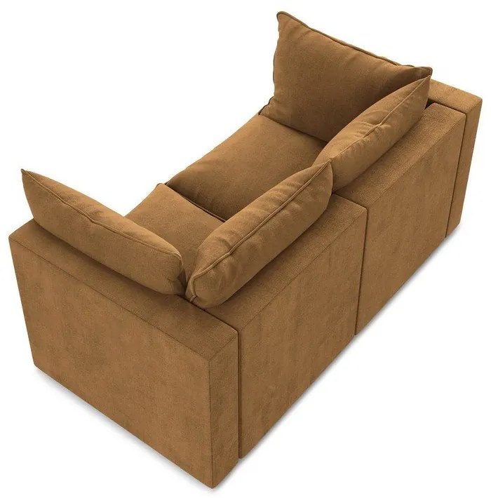 Terrakotta színű kanapé 180 cm Manao – Makamii