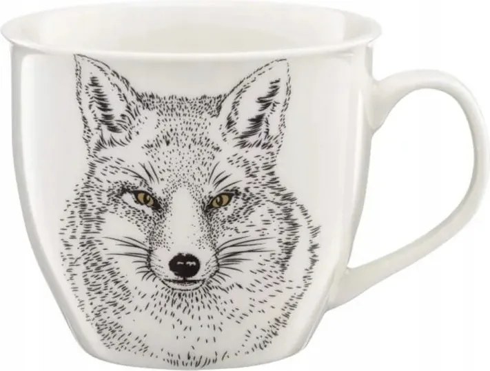 Porcelán bögre ambition 550ml fehér róka zúzódásálló