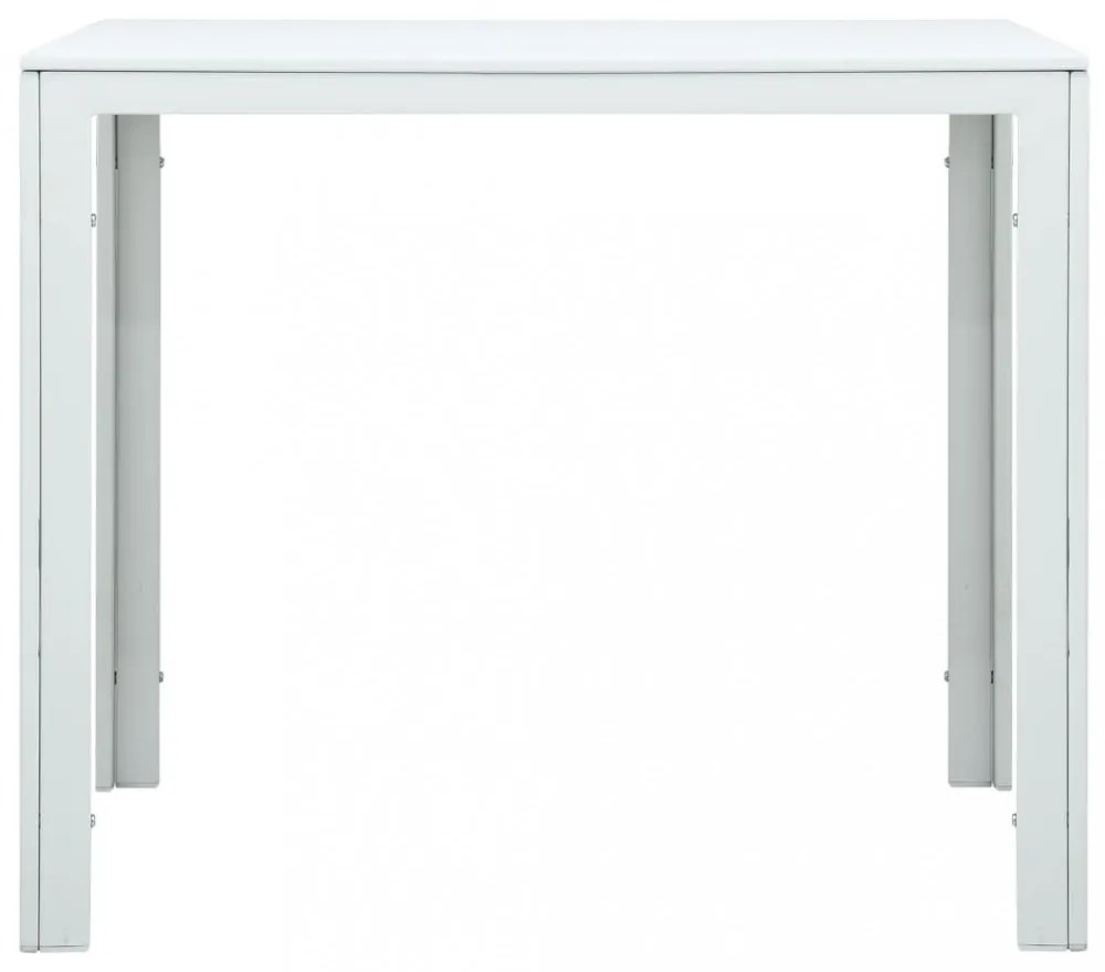 fehér fautánzatú HDPE dohányzóasztal 78 x 78 x 74 cm