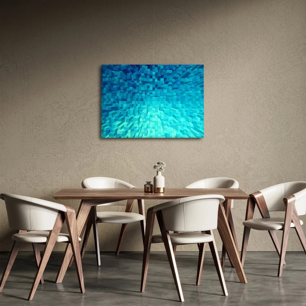 Absztrakt kocka kép (70x50 cm)