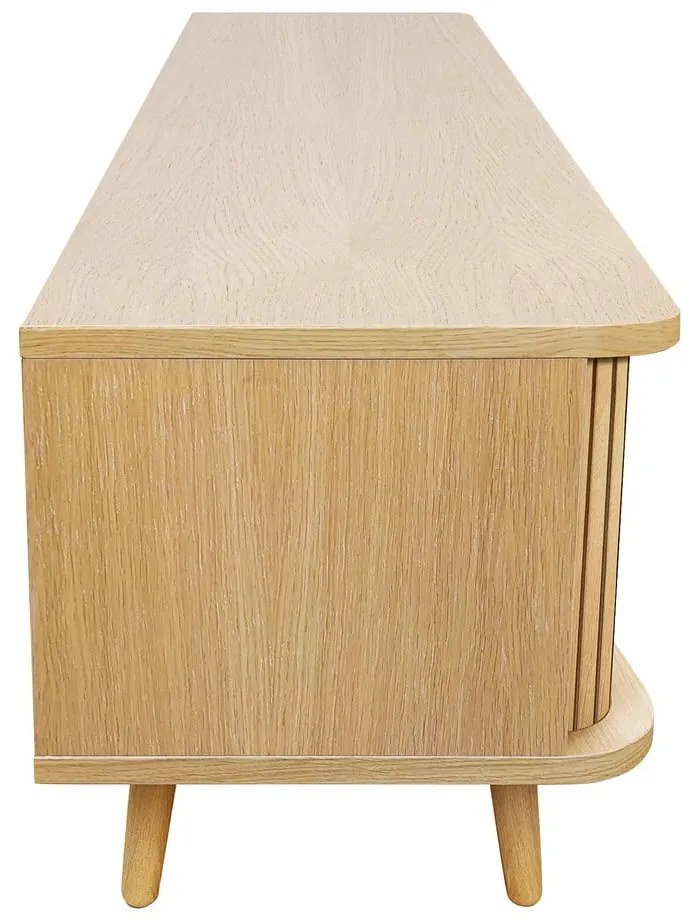 Natúr színű TV-állvány tölgyfa dekorral 178x50x40 cm Rove – Woodman