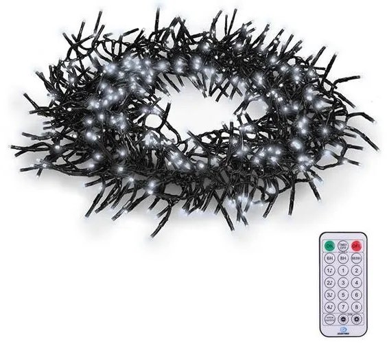 Solight 1V11-W - LED Karácsonyi lánc 576xLED/8 funkció 8m IP44 hideg fehér + távirányító