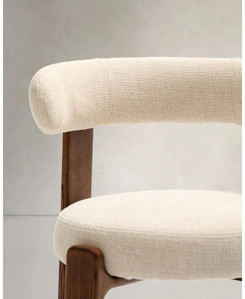 Barna-bézs kőrisfa étkezőszék Granite – Kave Home