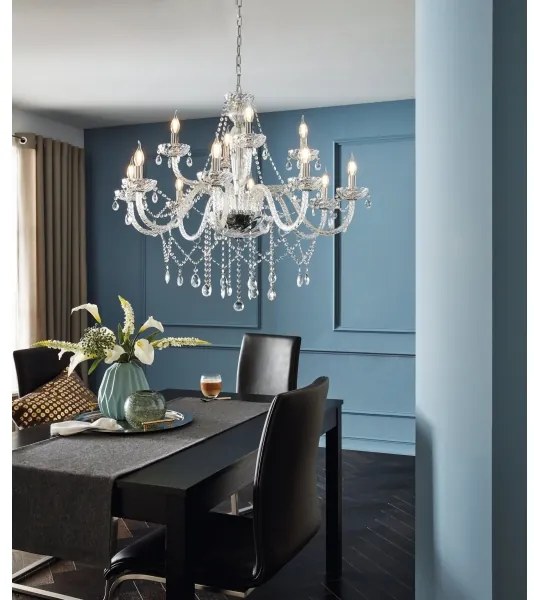 Eglo 39102 - Csillár BASILANO 1 12xE14/40W/230V