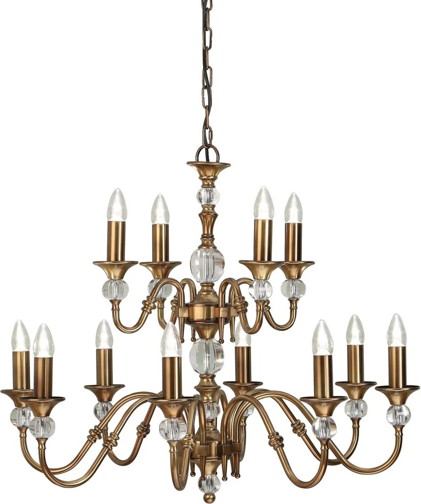 Endon POLINA LX124P12B Csillár 12x40W/E14