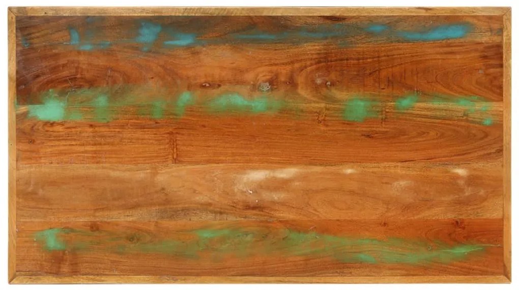 Tömör újrahasznosított fa dohányzóasztal 100 x 55 x 45 cm