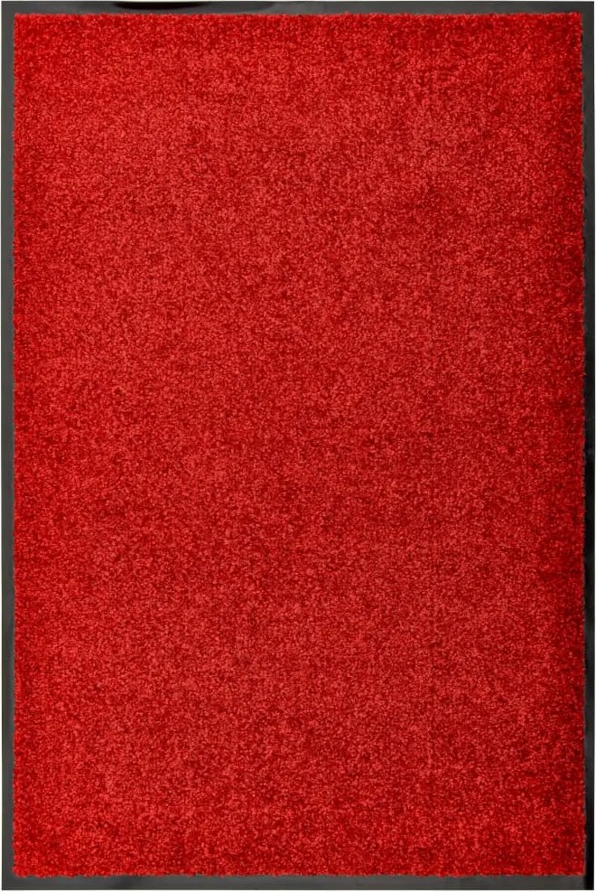 vidaXL piros kimosható lábtörlő 60 x 90 cm
