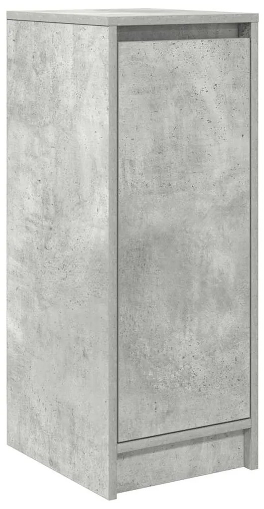 betonszürke szerelt fa cipőszekrény 29,5x34x76 cm