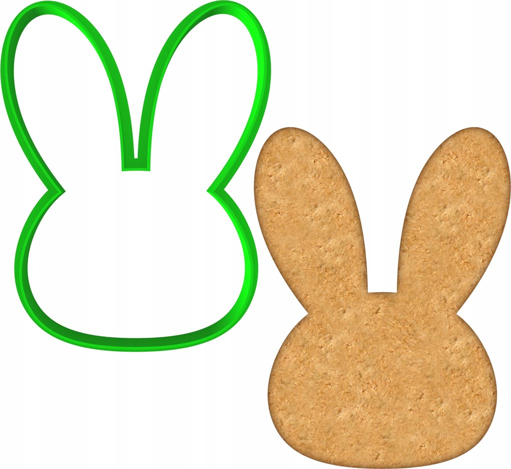 Húsvéti Forma Mézeskalács lyukasztó Húsvéti Nyuszi 10cm