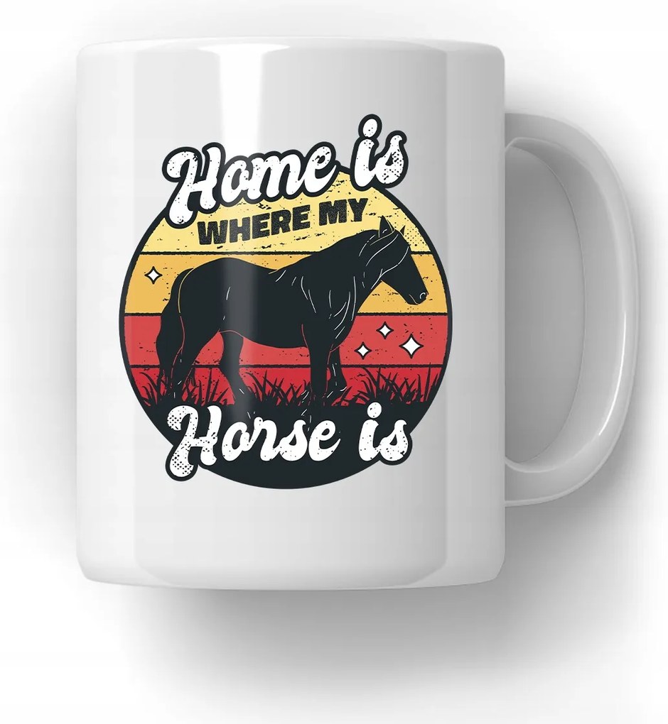 Bögre Az Én Otthonom Ahol A Lóm Ajándék Nyomtatott Lovak Ló Lovak