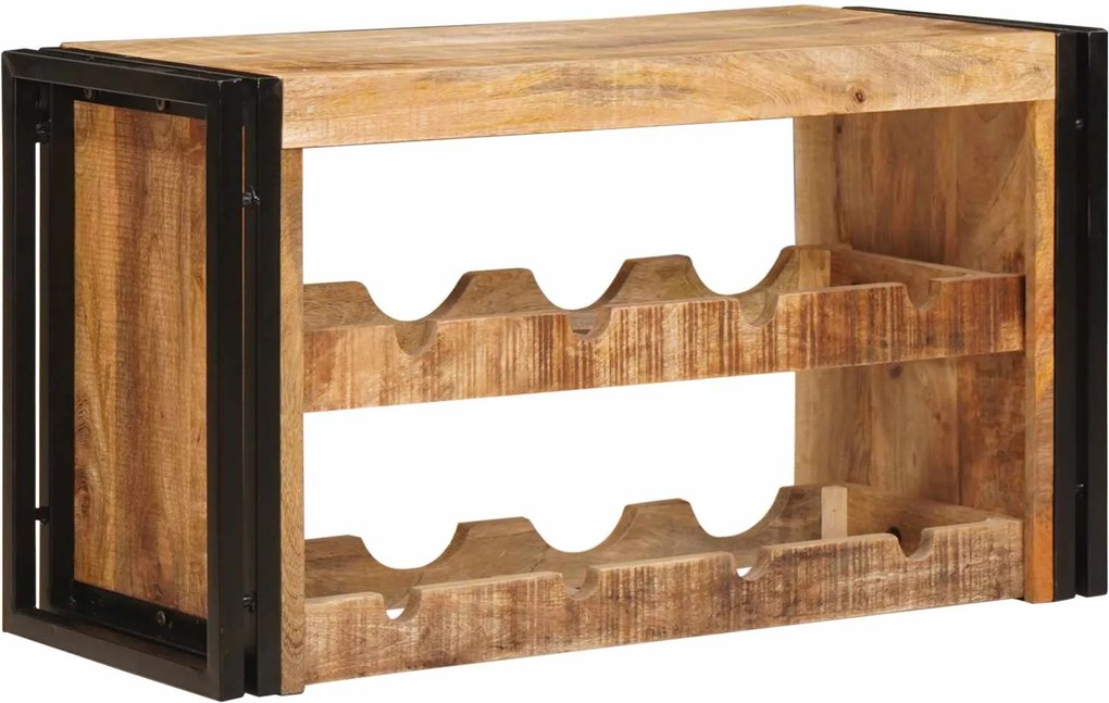 vidaXL Borágas Barna 100 x 45 x 33 cm Tömör Durva Mangófában