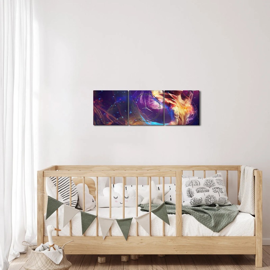 Kép - misztikus nők (órával) (90x30 cm)