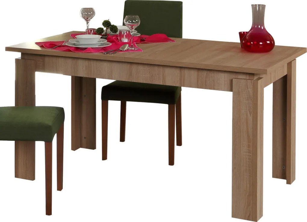 Huqqa étkezőasztal, világos tölgy, 78 cm
