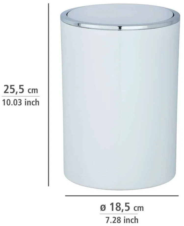Fehér műanyag szemetes 5 l Inca – Wenko