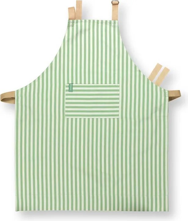 Stripes Light Green kötény PiP Studio, 72 x 89.5cm
