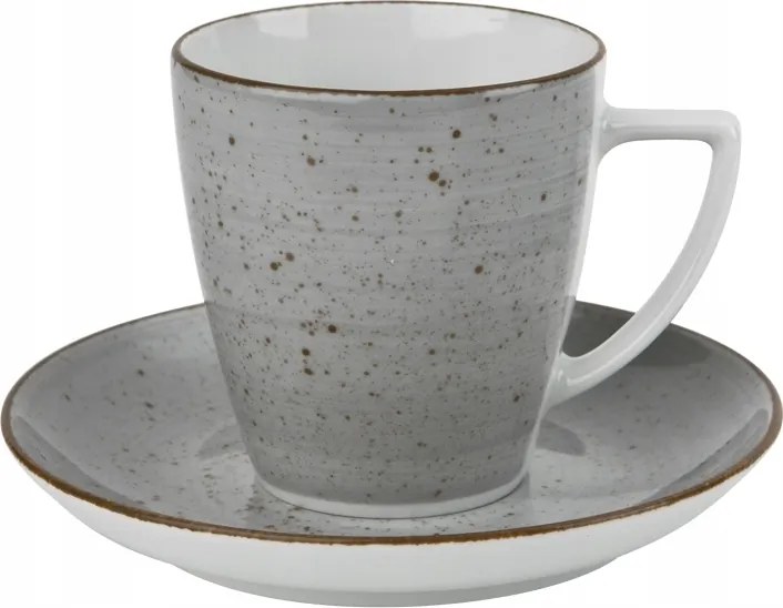 200ml-es csésze csészealjjal Boss Grey