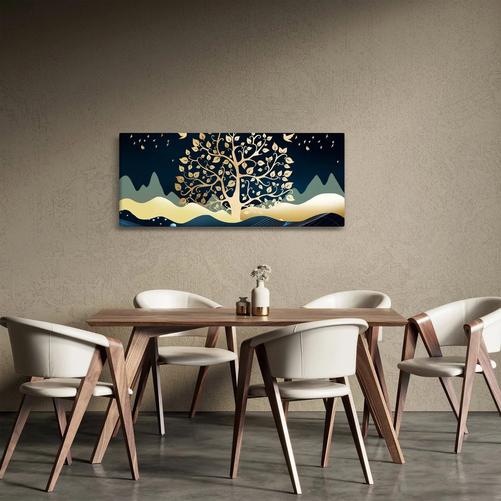 Egy aranyfa képe (120x50 cm)