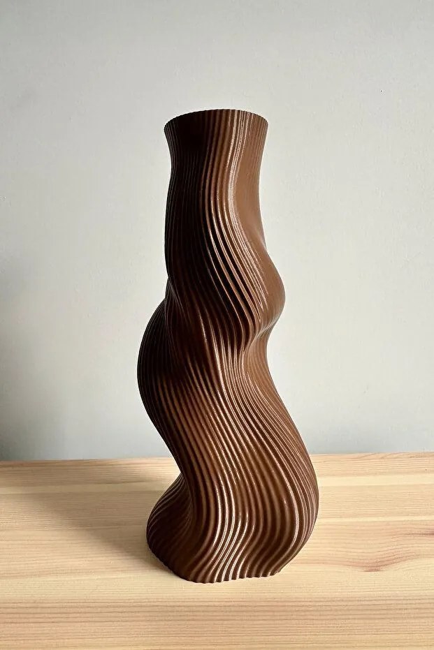 Decorative Wave bioplasztik váza, 23 cm