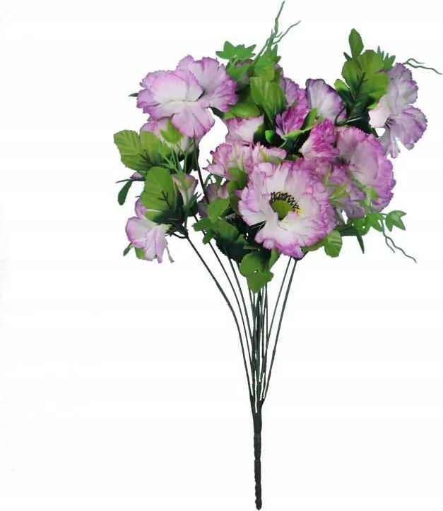 Mesterséges anemonák kompozíció Világos lila virágok Töltőanyag Váza