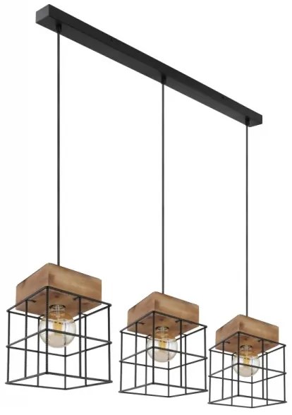 Globo 15530-3H - Csillár zsinóron MERRIL 3xE27/60W/230V