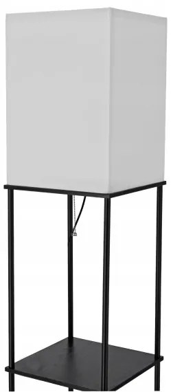 Állólámpa polcokkal, 1xE27/40W/230V, fekete/fehér