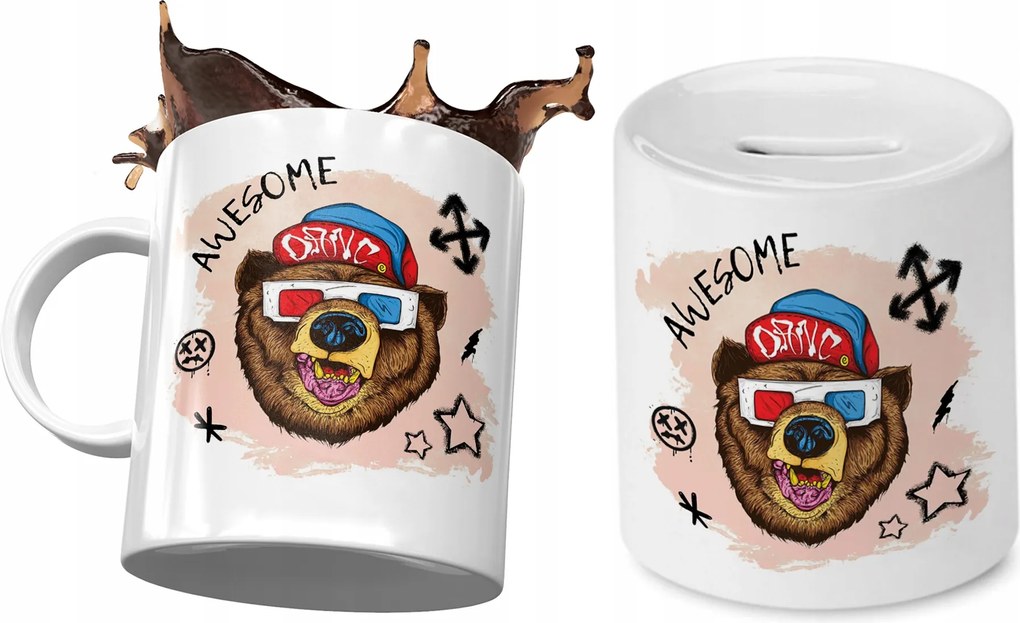 Maci Bögre Ajándék Persely Szett Nyomtatott Fotóval