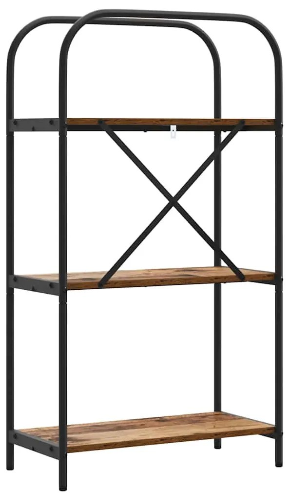 Könyvespolc Régi fa 60 x 30 x 109 cm Faanyag