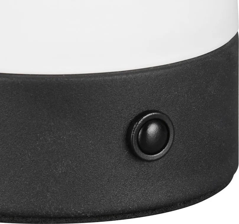 Matt fehér LED asztali lámpa üveg búrával (magasság 18 cm) Dooley – Trio