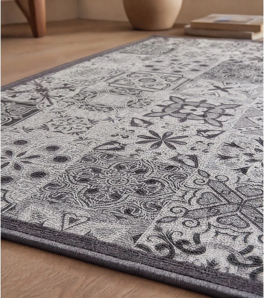 Szürke mosható futószőnyeg 50x120 cm Persane – douceur d'intérieur