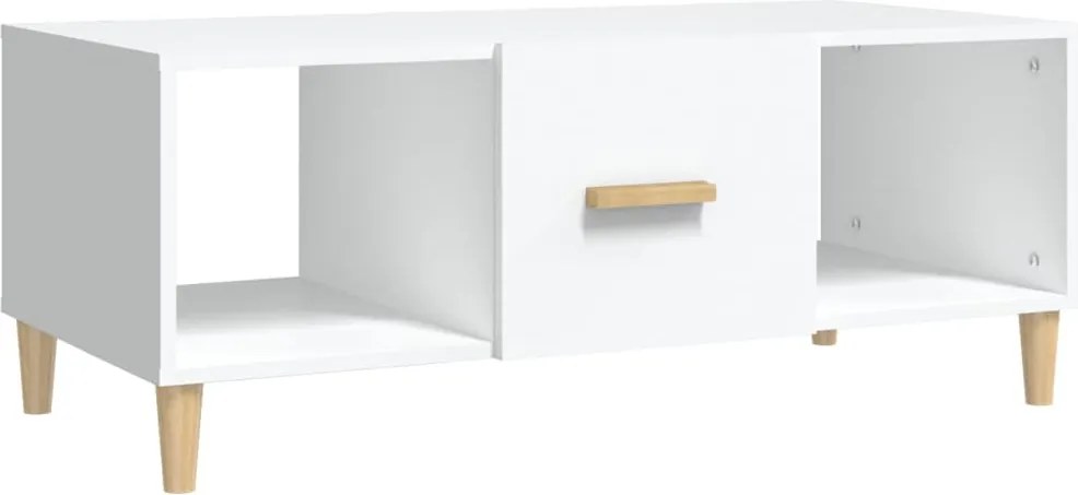 vidaXL fehér szerelt fa dohányzóasztal 102 x 50 x 40 cm