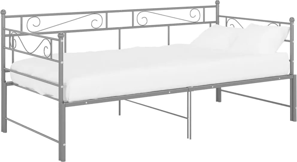 vidaXL szrüke fém kihúzható kanapéágy-keret 90 x 200 cm