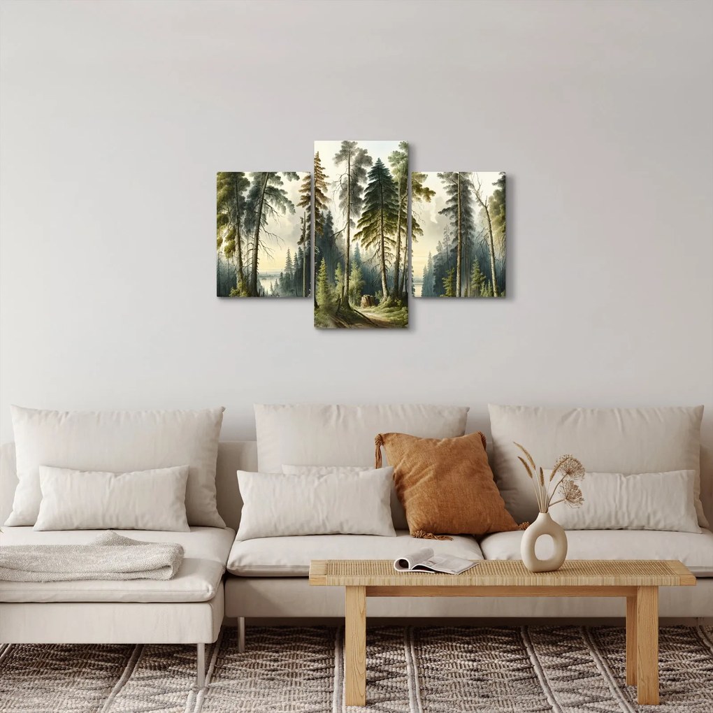 Kép - Szüreti táj az erdők (90x60 cm)
