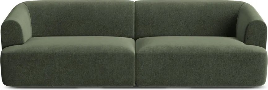 Zöld bársony kanapé 255 cm Campi – Cosmopolitan Design