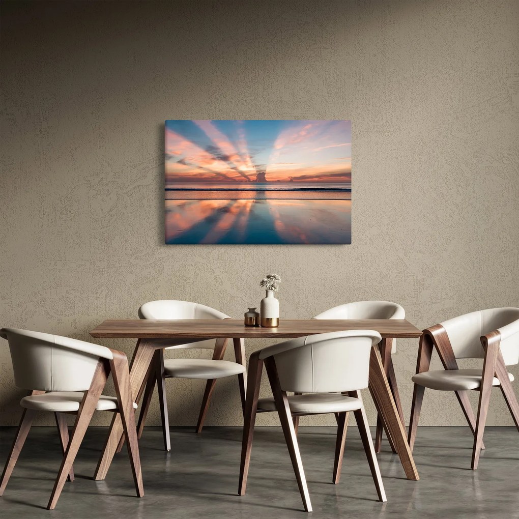 Nap sugarak képe Dayton Beach felett (90x60 cm)