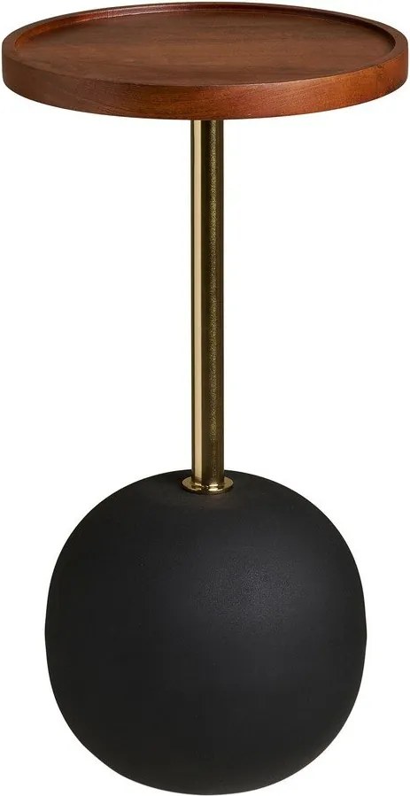 Kerek tárolóasztal mangófa asztallappal ø 30 cm Sirone – House Nordic