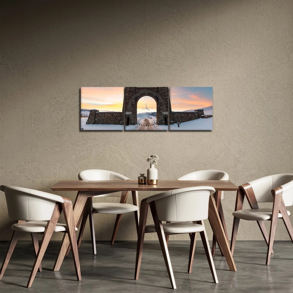 A kapu képe, Yellowstone (órával) (90x30 cm)
