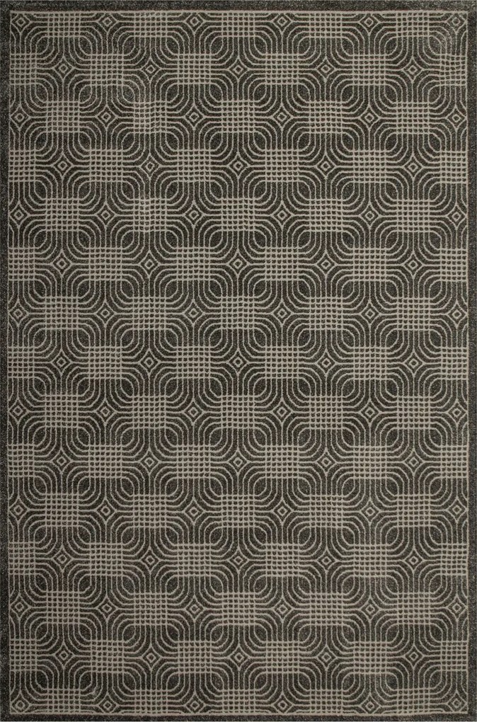 Szürke Grafit Szőnyeg Modern Kétszintes Teno Szobába 140x190 cm