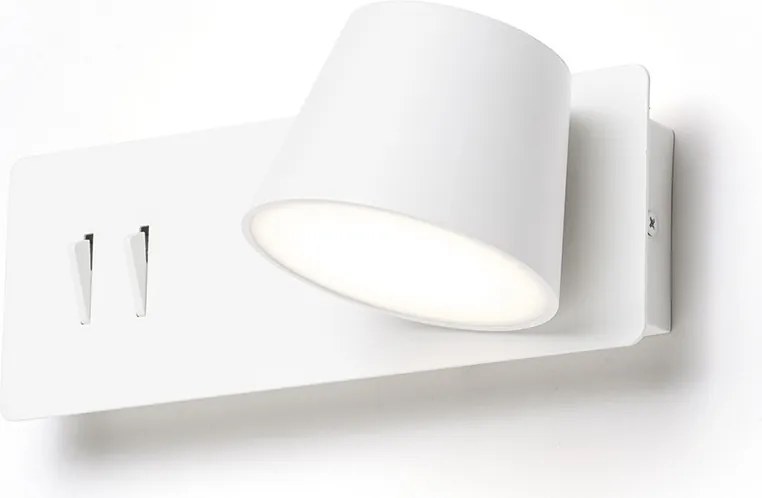 RENDL AMADEUS nástěnná s podsvícením bílá 230V LED 4+6W 3000K